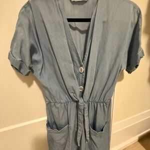 Zara Chambray romper